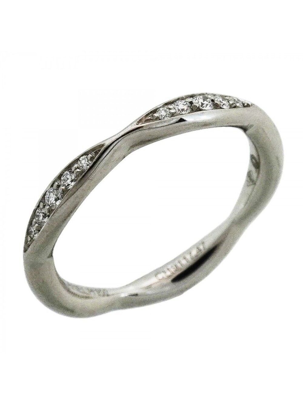 Chanel Ring Camellia Half Eternity Platinum Diamond